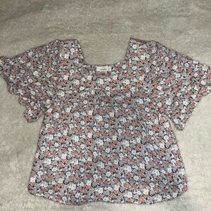 Floral Flowy Crop Top